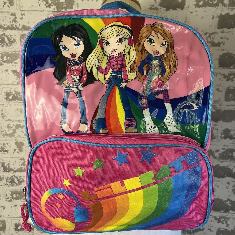 MGA Entertainment Animations Lil Bratz Backpack‎ Pink Book Bag 2008